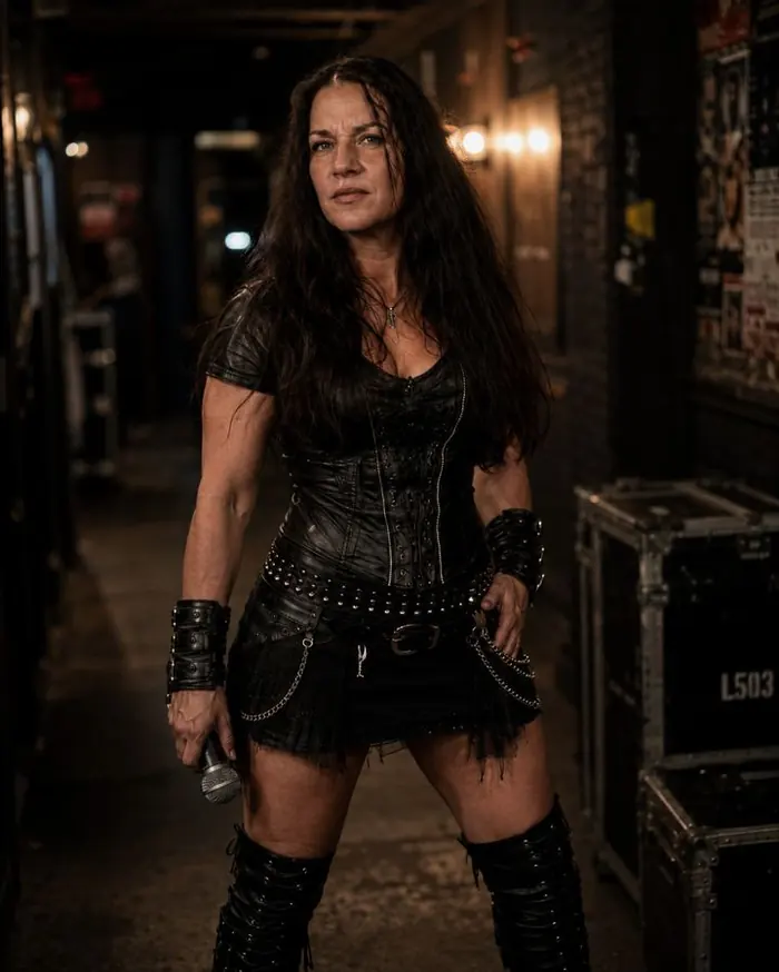 Freyja Valkyrja, vocalist of Oath of the Iron King