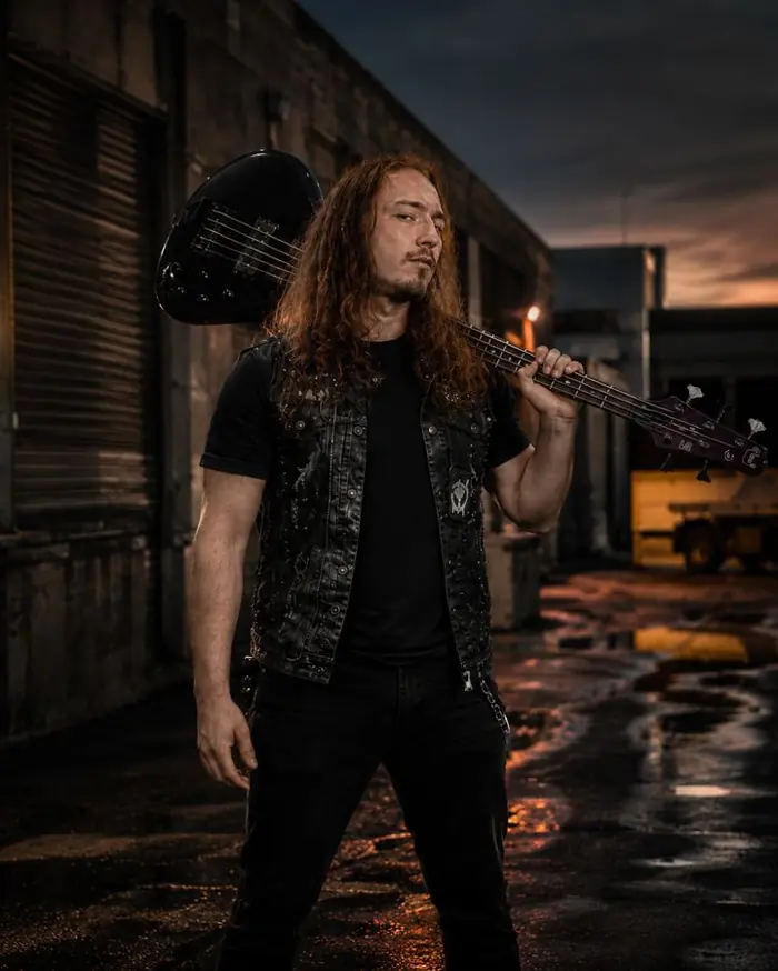 Harald Stormroot, vocalist and bassist of Oath of the Iron King